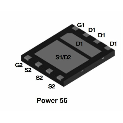 Микросхема FDMS9620 N-Channel MOSFET 30V 16A POWER56 микросхема aon7752 n channel mosfet 30v 16a dfn3x3ep