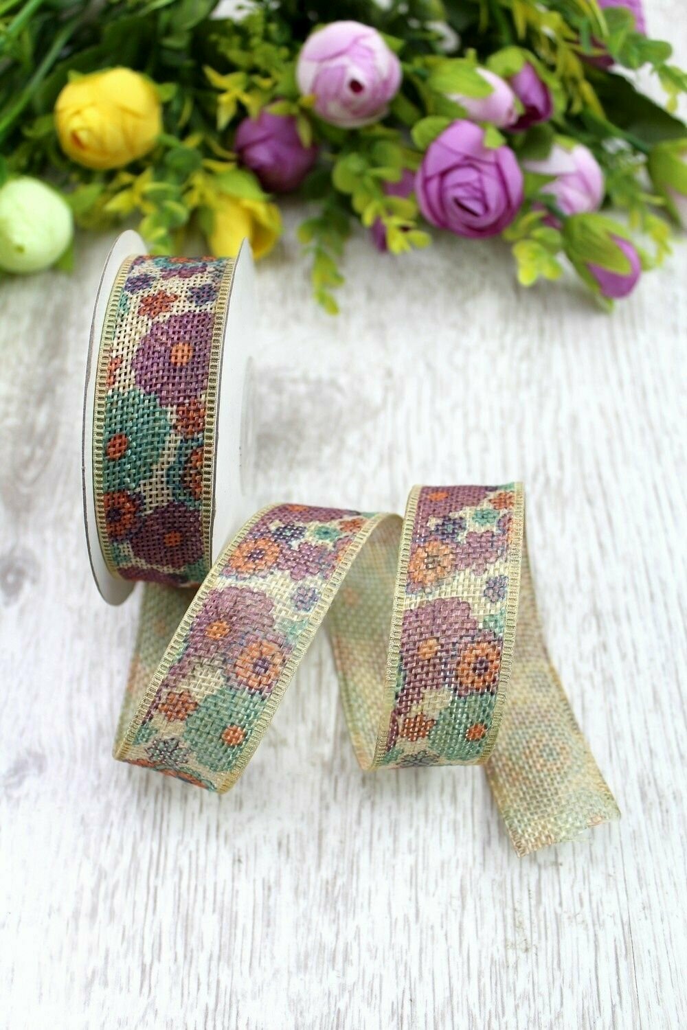 Лента из мешковины 25 см*10 ярд (SF-1320) 
