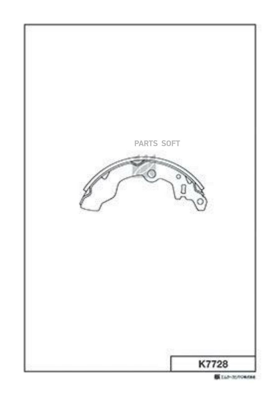 KASHIYAMA K7728 Колодки тормозные барабанные