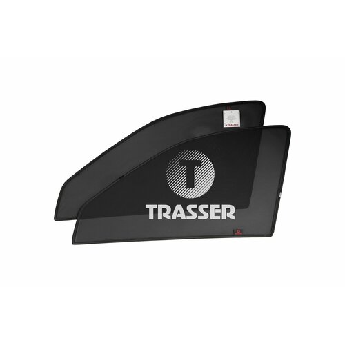 Каркасные шторки трассер для Lada Kalina (1,2) седан, хб, универсал на передние двери комплект стандарт