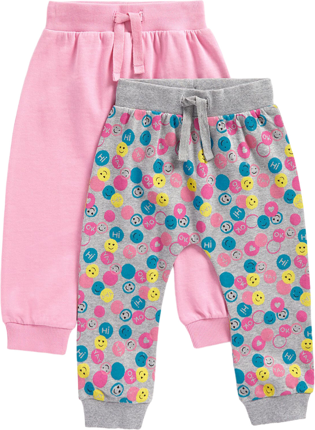 Брюки mothercare, размер 134, розовый/серый