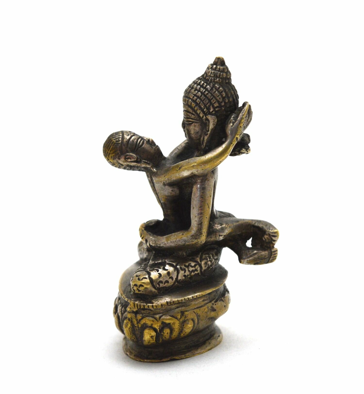 Статуэтка Самантабхадра Яб-Юм, Тибет, 9,8 см — фото 1