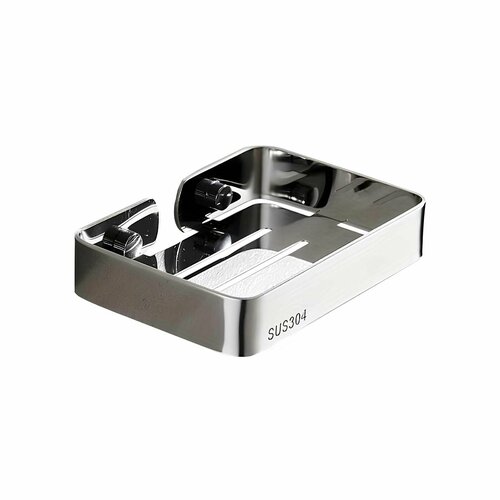 фото Мыльница металлическая из нержавеющей стали настенная, potato