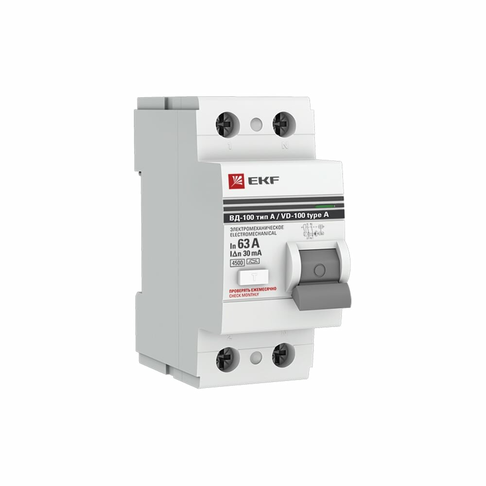 Устройство защитного отключения EKF PROxima ВД-100