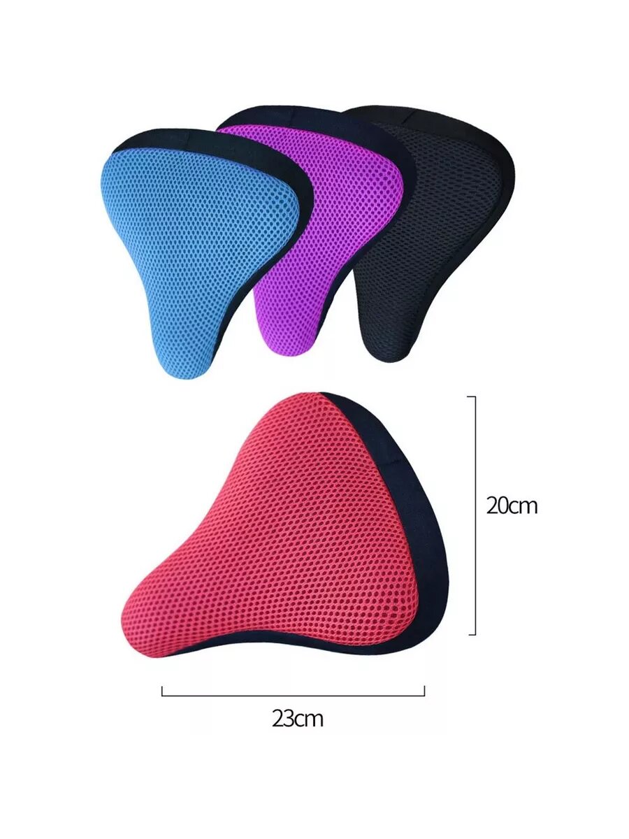 Чехол на велосипедное сиденье, накладка на велоседло, ткань + поролон для сиденья велосипеда, мягкий чехол на вело — фото 1