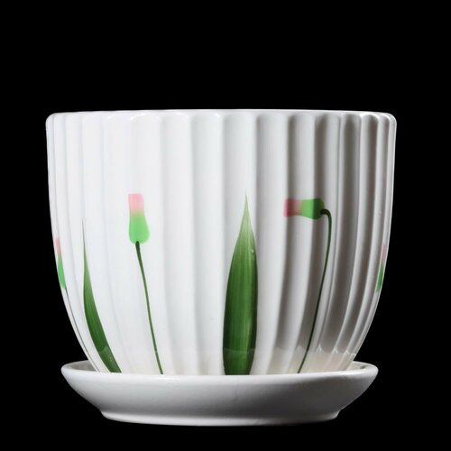 Горшок белый Луиза д14 для комнатных растений от продавца горшечных растений LuxuryPlants 1137₽