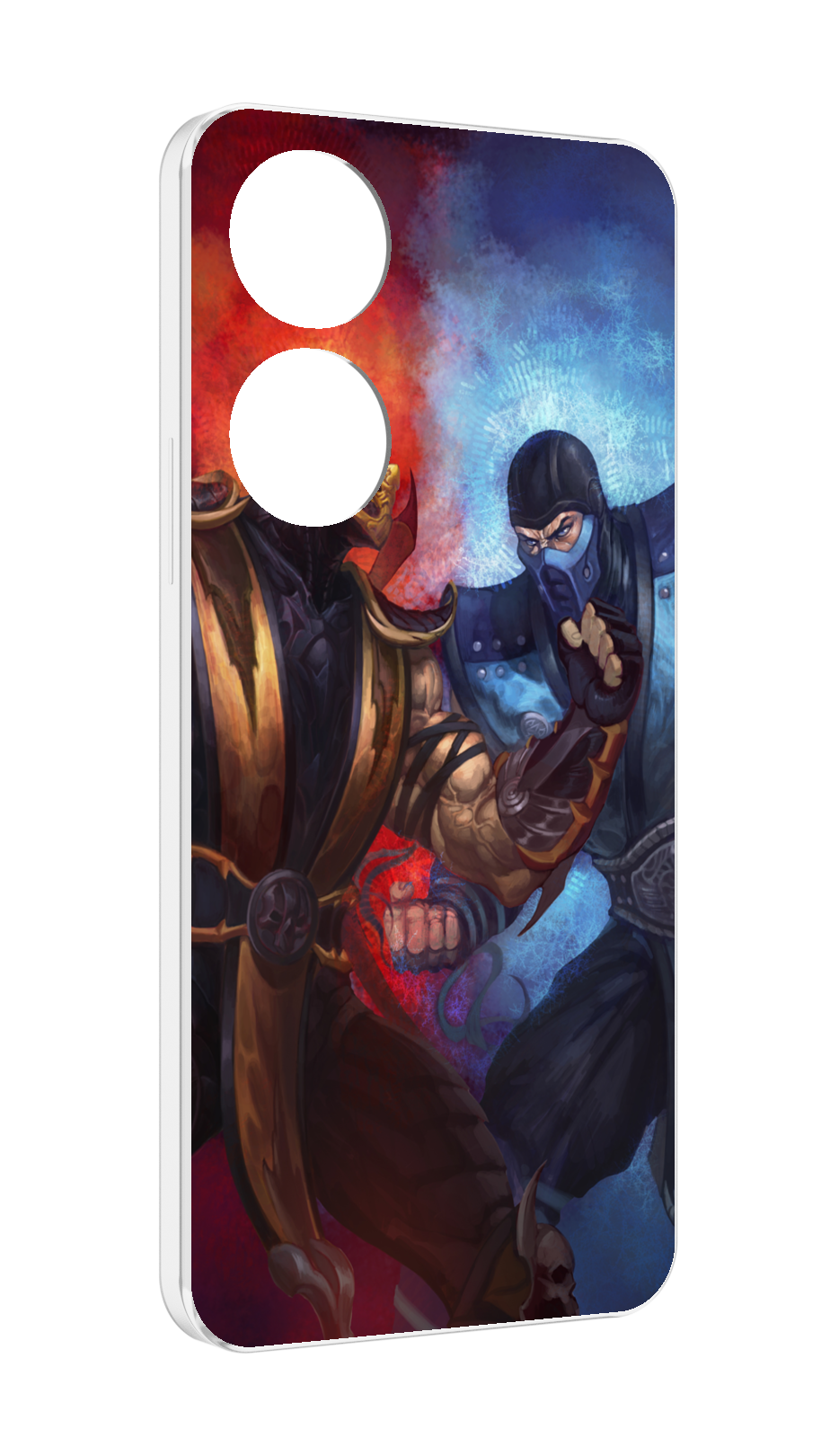Чехол MyPads Mortal Kombat art для ZTE Blade V40s задняя-панель-накладка-бампер