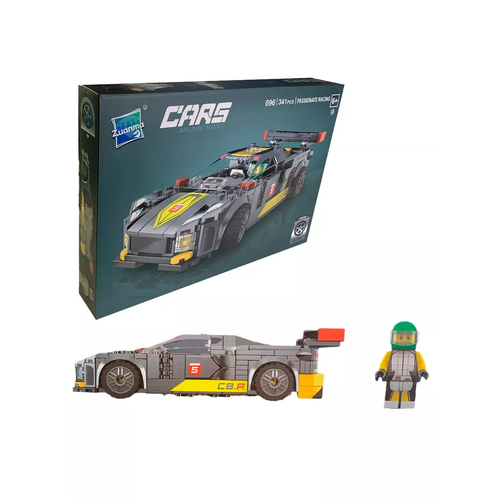Конструктор Гоночная машина Zuanma - 341 дет/Совместим с конструктор Lego/Подарок для взрослых и детей