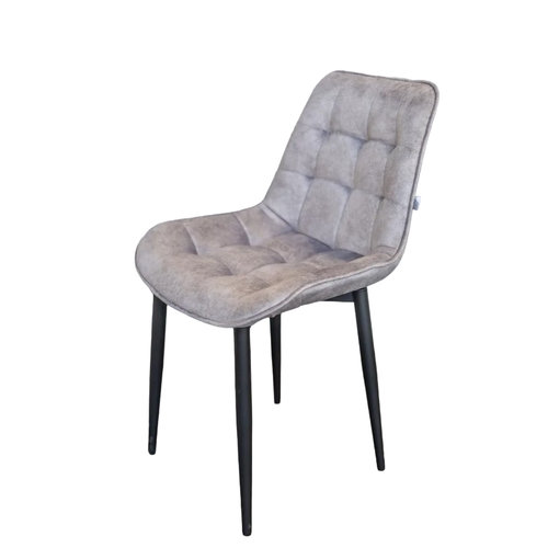 Комплект стульев для кухни Бостон, велюр, светло-серый, 2 шт.