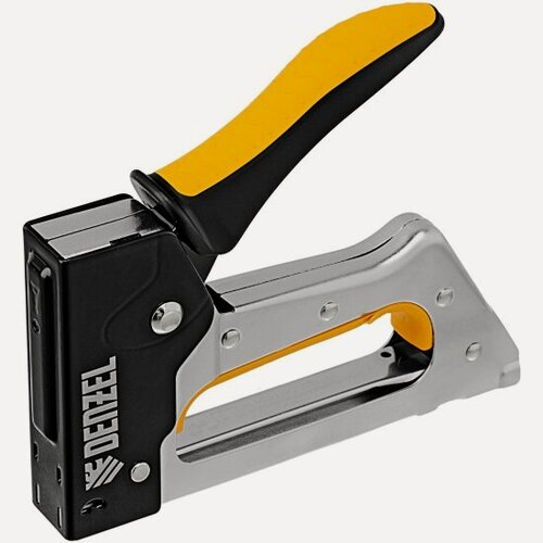 Изображение товара Denzel Степлер металлический, скобы в комплекте, 2К рукоятка, тип 53, 6-10 мм, , 40222