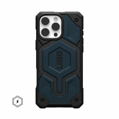 Чехол с поддержкой MAGSAFE Uag Monarch Pro для iPhone 16 Pro Max 6.9", (Mallard) синий