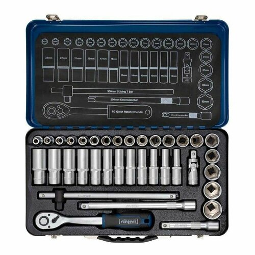 Набор инструментов Scheppach 36 предметов 1/2