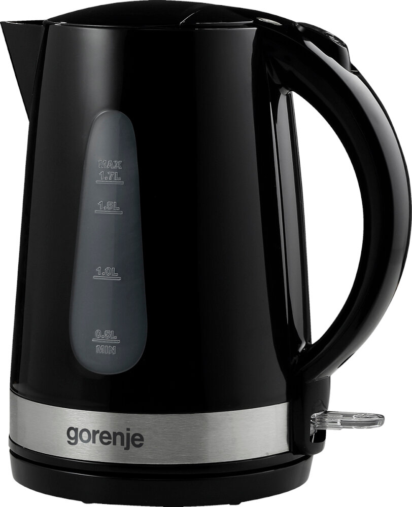 Чайник Gorenje K17BK, 1.7л, пластик/металл, блокировка включения без воды