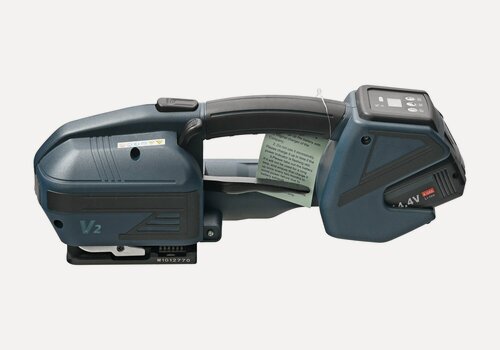 Изображение товара Термоупаковочная машина. Упаковочный стреппинг инструмент аккумуляторный для ПП и ПЭТ лент 13-16мм 3200Н