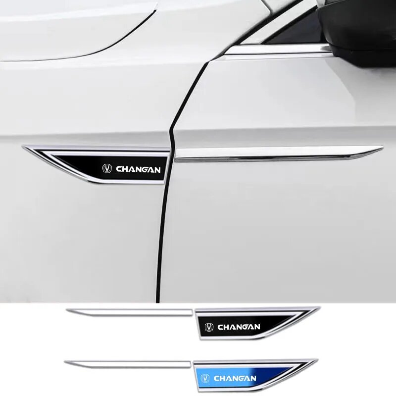 Наклейки на боковые двери автомобиля CHANGAN UNIT UNIK CS35PLUS CS55 PLUS CS75, 2 шт, Синий — фото 1
