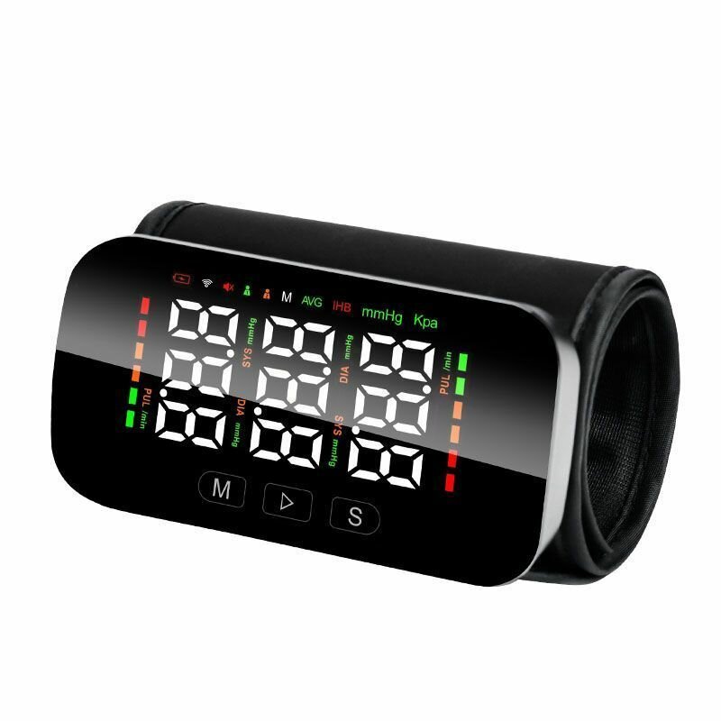 Тонометр автоматический на плечо  Перезаряжаемый с автоматическим беспроводным подключением по Bluetooth высококачественный цифровой тонометр