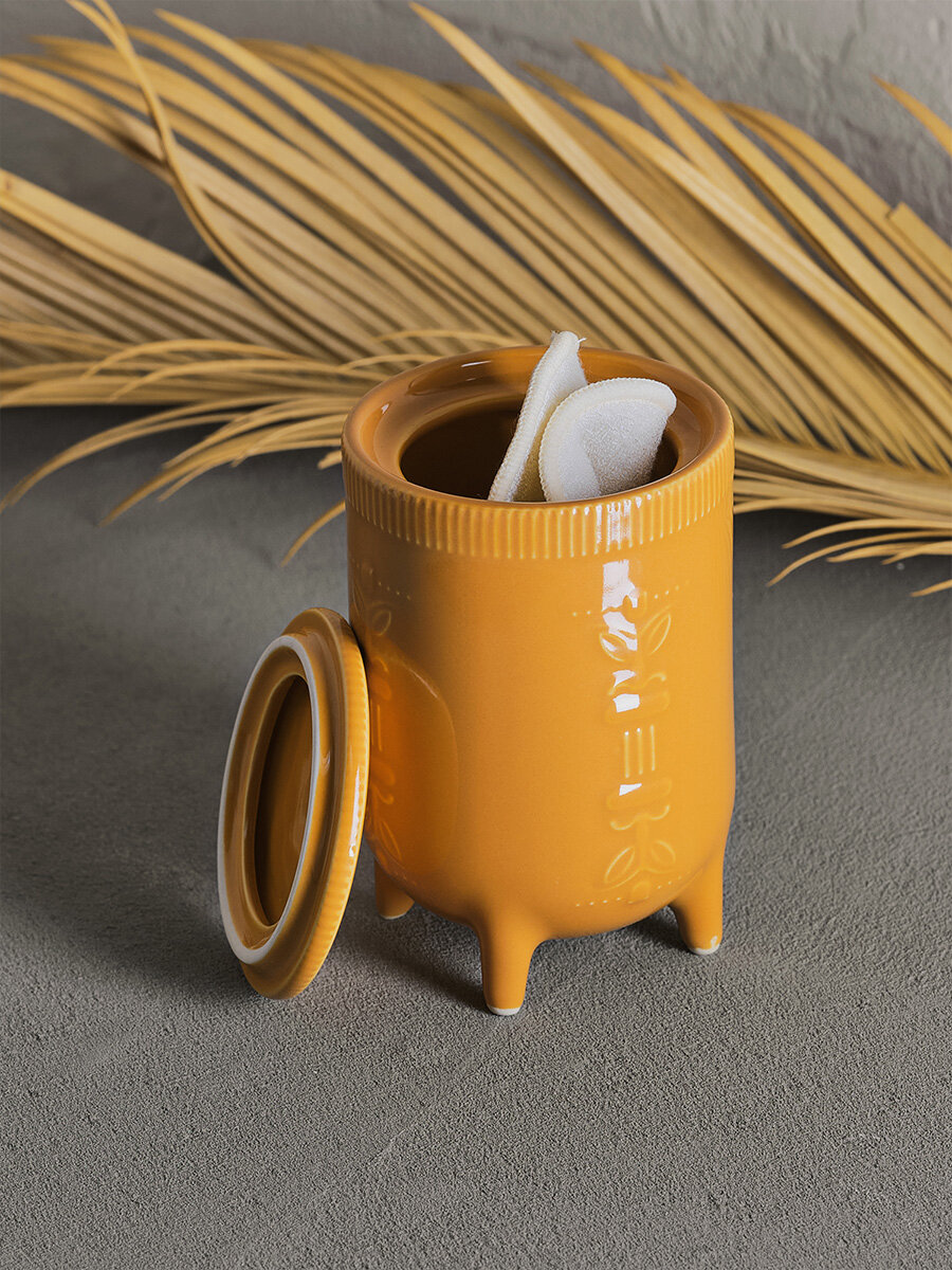 Контейнер Bantu, 8,1х8,1х12,3 см, цвет оранжевый