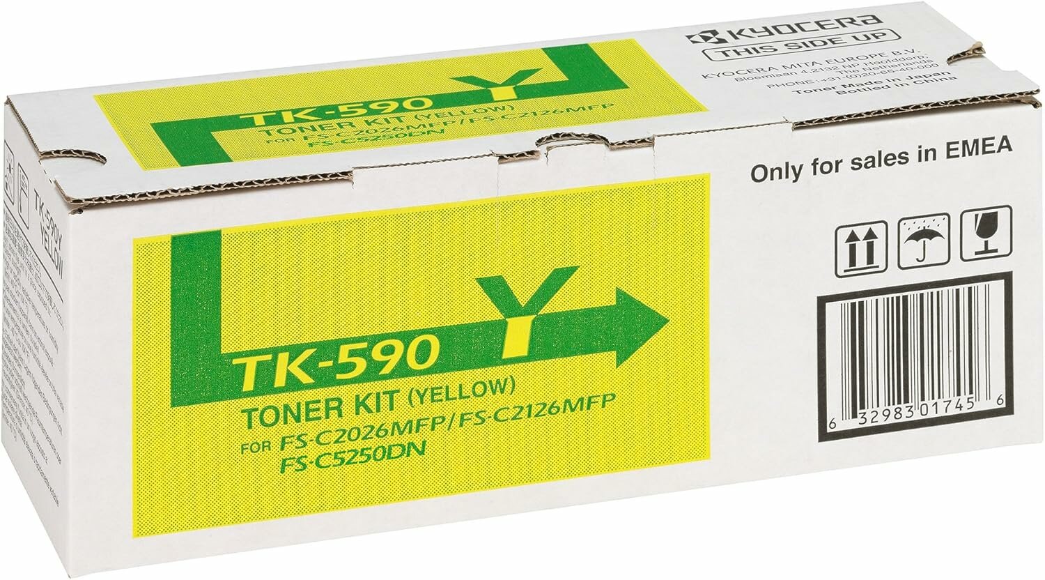 Картридж KYOCERA TK-590Y, желтый, 5000 страниц, оригинальный
