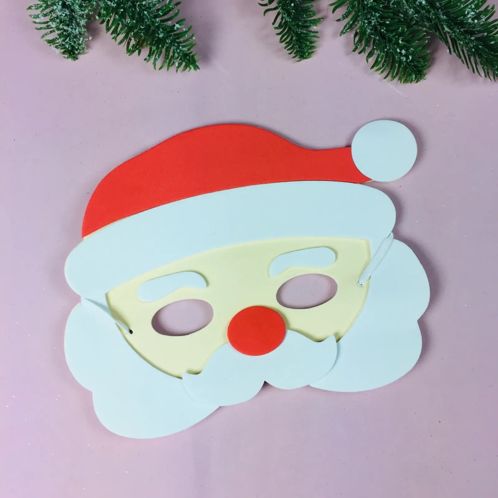 Маска «Дед Мороз» пвх для новогодних праздников легкая и удобная