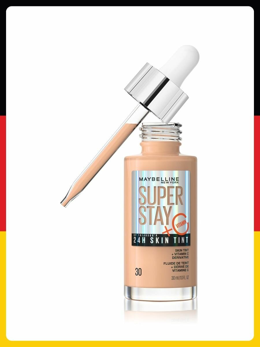 Жидкая тональная основа Maybelline Super Stay 24H Skin Tint, 30 мл № 30 - Песок