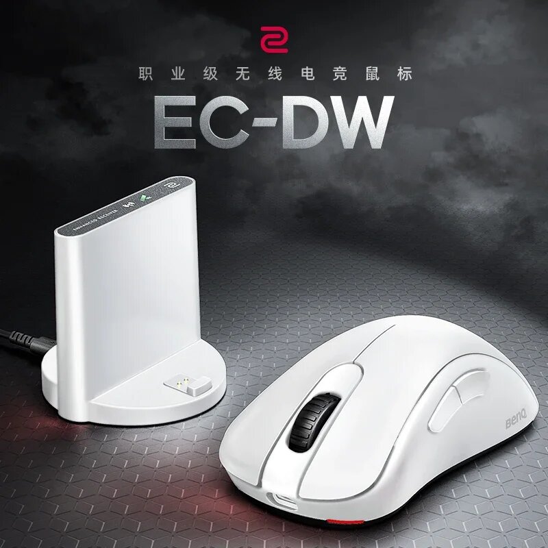 ZOWIE GEAR U2/EC/S/FK/ZA-DW Белая мышь Двухрежимная беспроводная мышь Paw3950 4000 Гц Скорость заката Игровые мыши Аксессуары для ПК, EC2 DW White