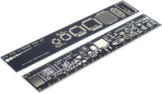 Линейка 15 см PCB Ruler, стеклотекстолит FR4, 1 шт.