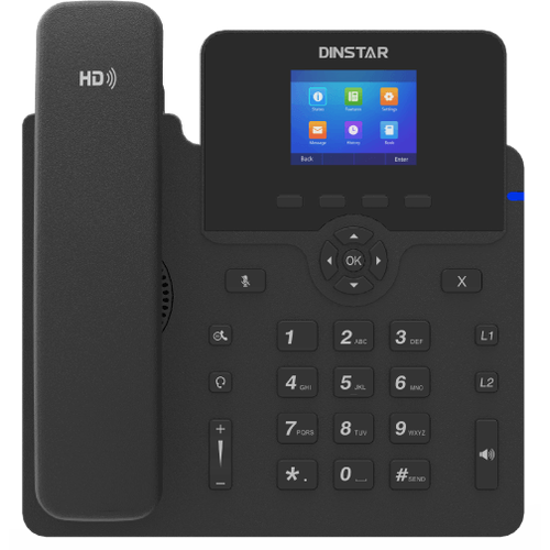 Телефон IP Dinstar C62G черный