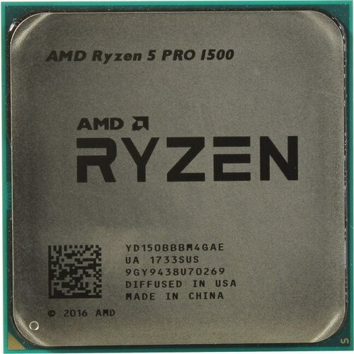 Процессор AMD Ryzen 5 PRO 1500 AM4,  4 x 3500 МГц, OEM