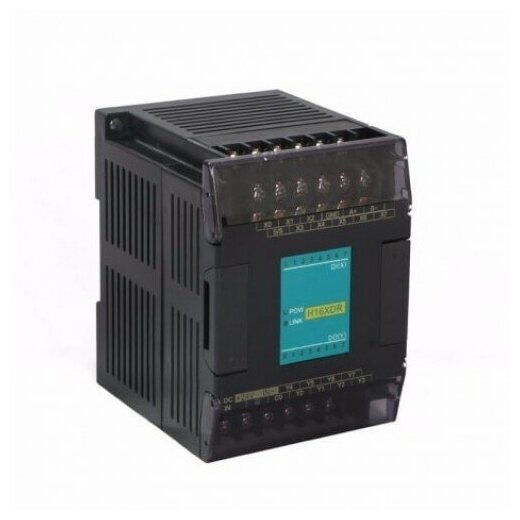 H16XDR Дискретный модуль расширения Haiwell 24В 8DI (NPN/PNP) 8 RO (но) 1RS485 Modbus RTU