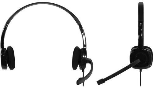 Наушники с микрофоном Logitech Stereo Headset H151 Black
