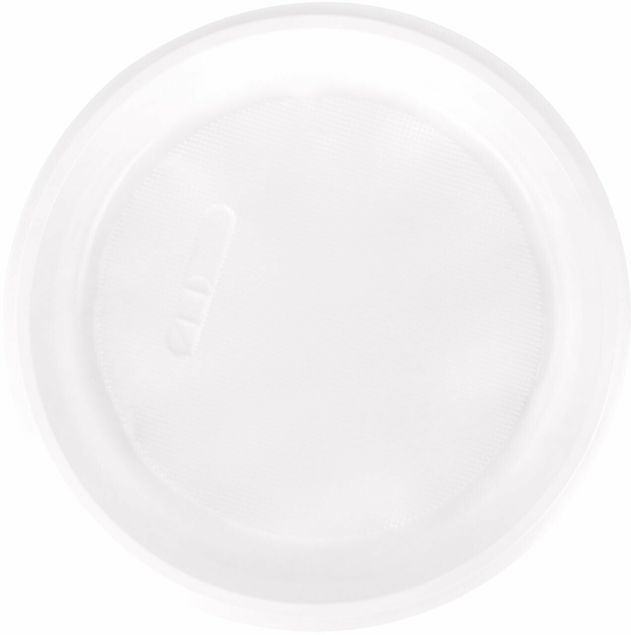 Тарелки одноразовые пластиковые (одноразовая посуда) плоские, Комплект 100 шт., пластик, d=220 мм, Бюджет, белые, Пс, холодное/горячее, Laima, 600943 - фотография № 5