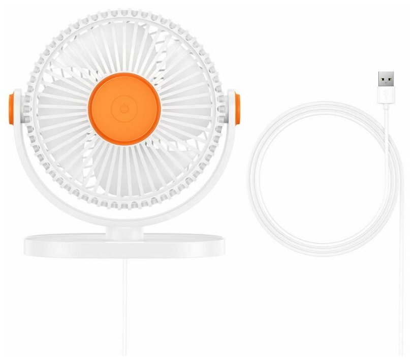 Настольный мини-вентилятор Baseus Serenity Desktop Fan White (ACYY000002) - фотография № 10