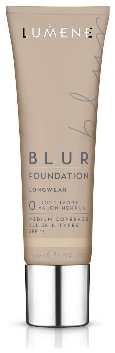 Устойчивый тональный крем Lumene Blur 16 часов SPF 15, 0.5 Fair Nude, 30мл - фото №3