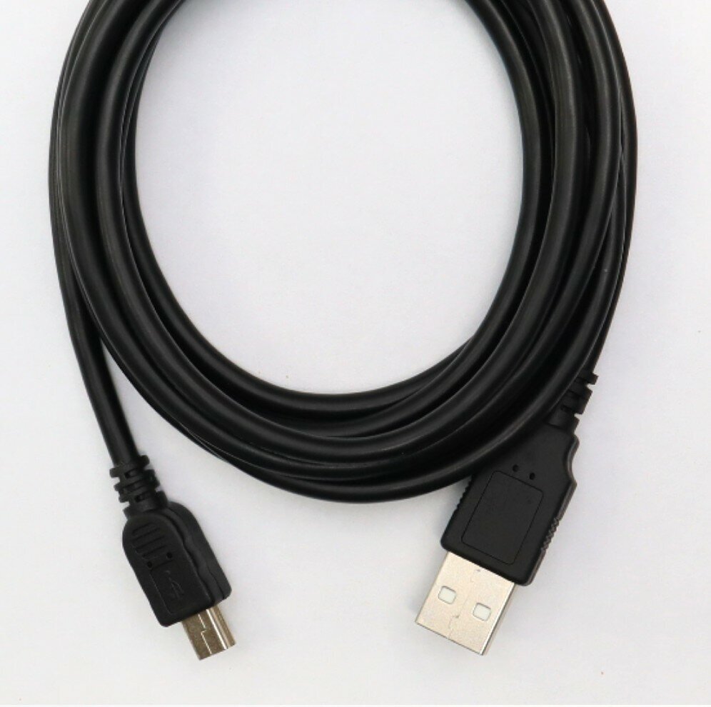 Кабель USB вилка - Mini USB вилка Perfeo U4301, 5p, 1 м, чёрный