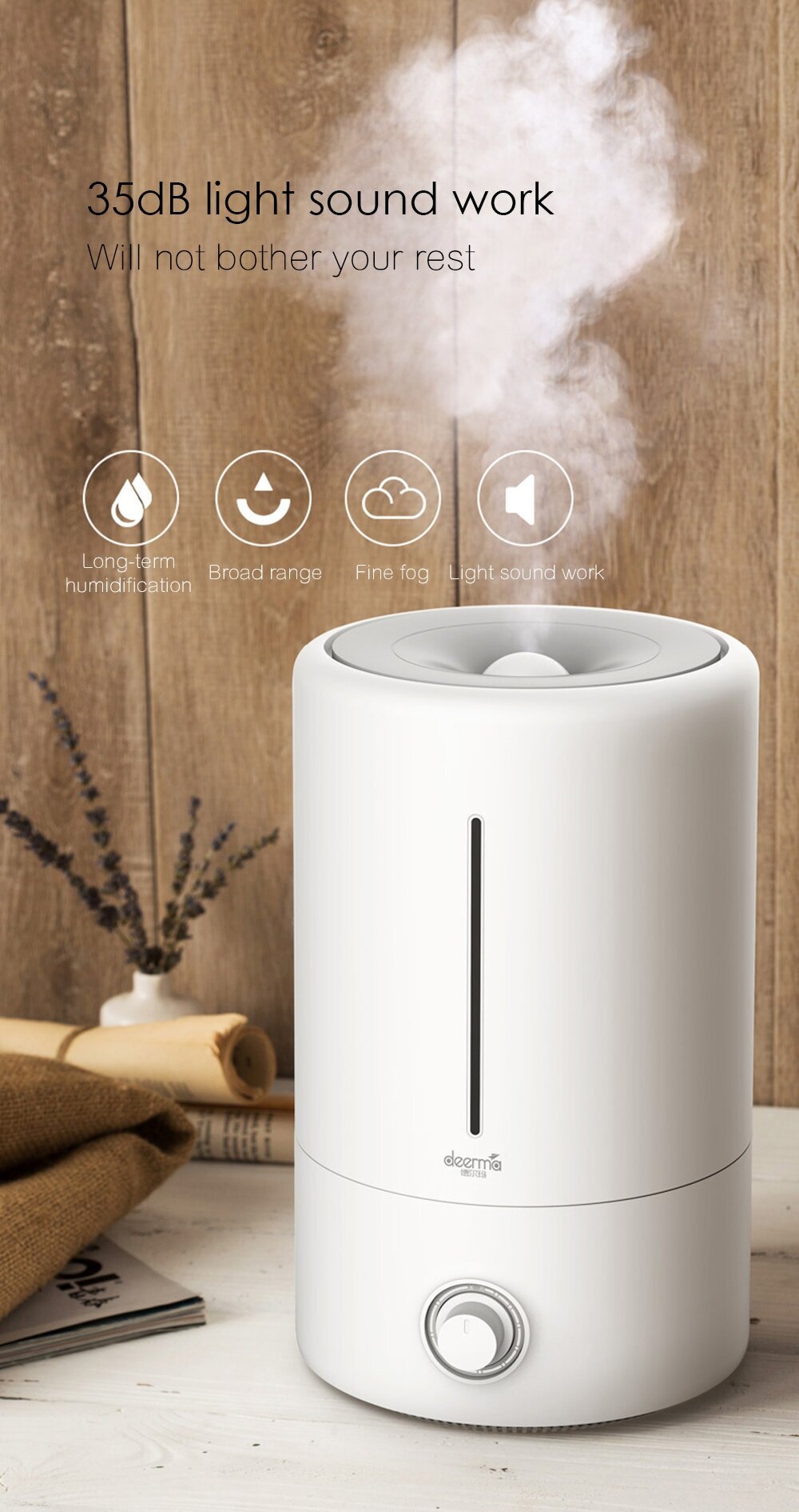 Воздухоувлажнитель Deerma Humidifier DEM-F628 - фотография № 12