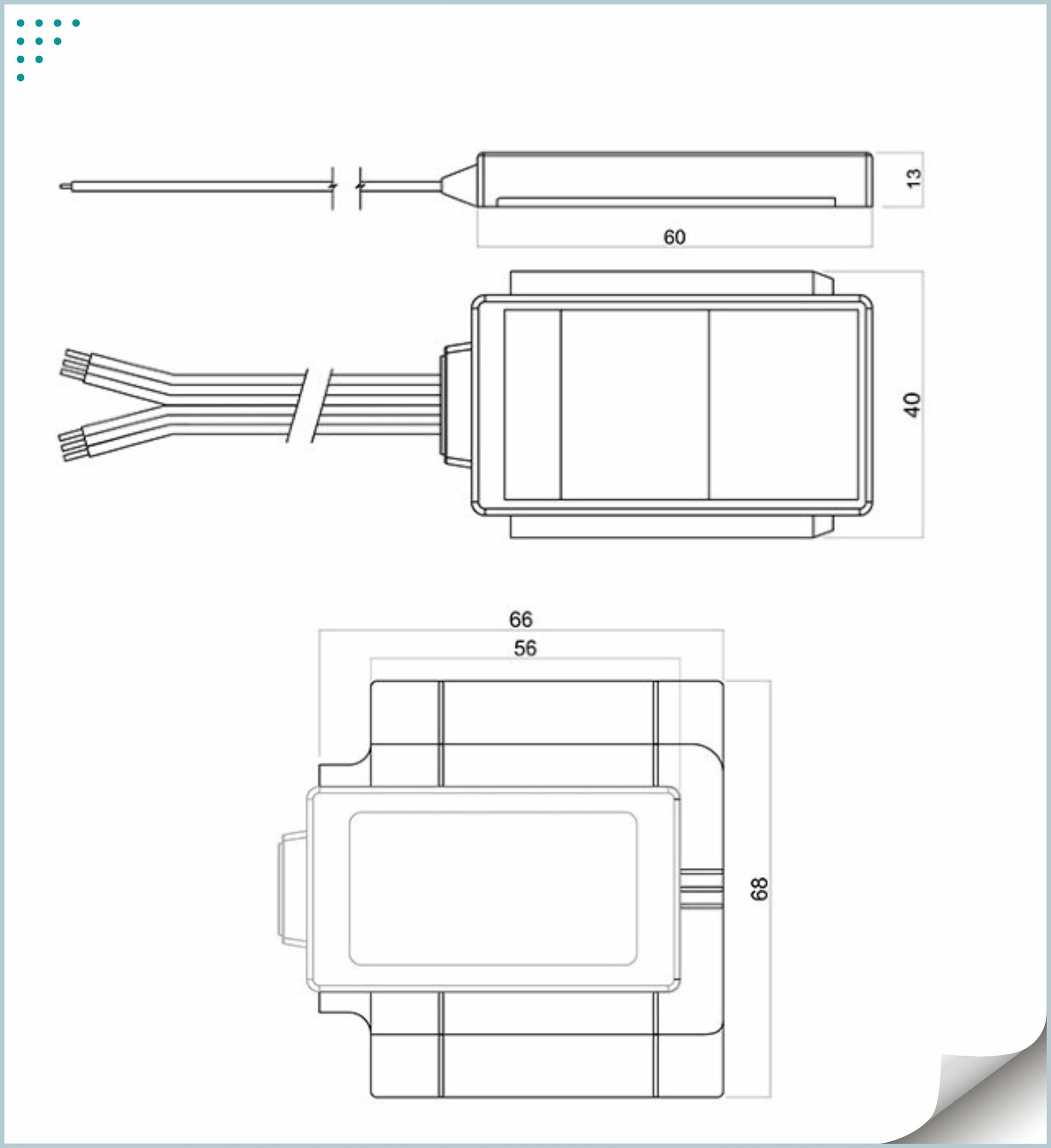 Сенсорный выключатель 2 кнопки для зеркал DZS-7-2d , IP44,12В, 5А ,60Вт, GLS - фотография № 7