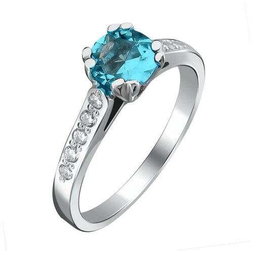 фото Эстет кольцо с 11 фианитами из серебра у15к250200-5, размер 18