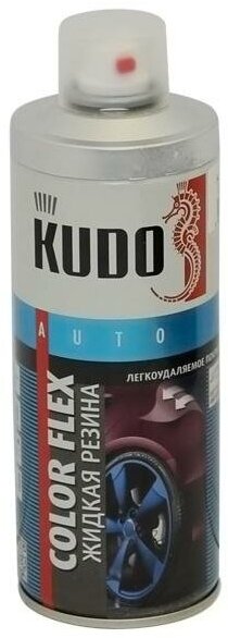 Жидкая резина (многофункциональное резиновое покрытие) серебро 520 мл аэрозоль KUDO