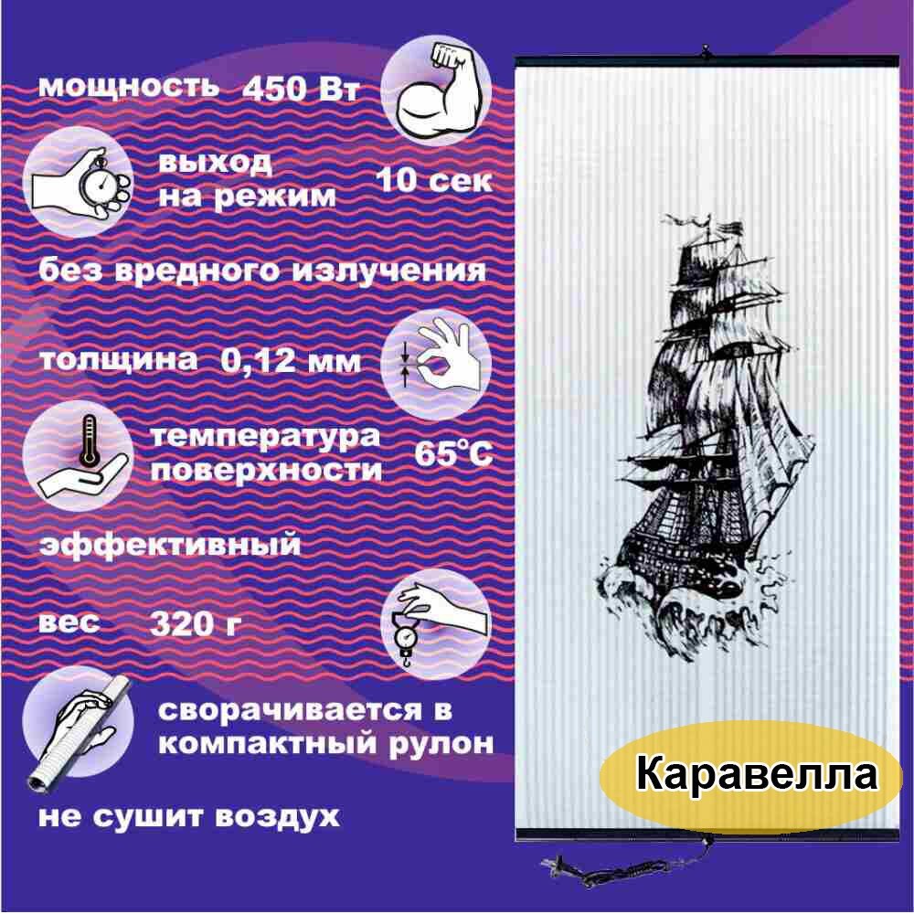 Инфракрасный настенный пленочный обогреватель "Бархатный Сезон" Каравелла