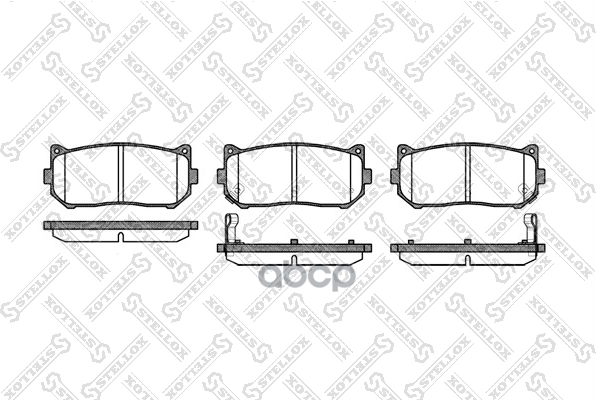 660 002-Sx_=649 02=D11151m-01 ! Колодки Дисковые З Kia Shuma 98>/Clarus 1.5I-2.0I С Abs 96-00 Stellox арт. 660002SX