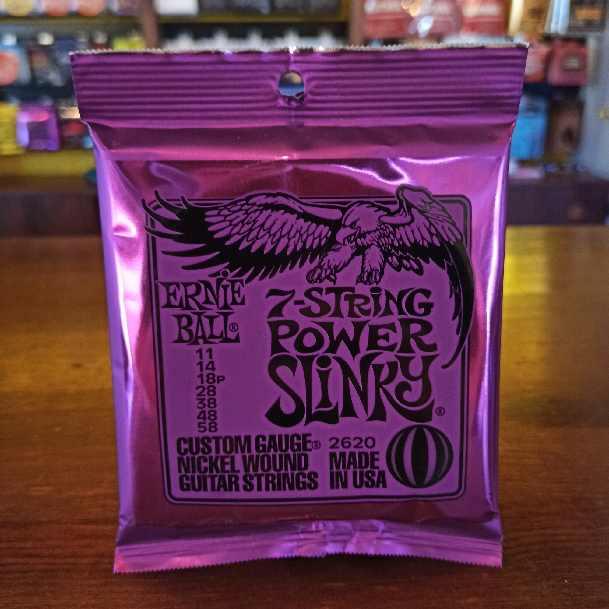 Струны Ernie Ball 7-string Power Slinky 11-58 (2620). Оригинальные, США! — фото 1