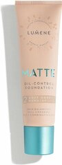 LUMENE Тональный крем матирующий Matte Foundation 2 Медовый бежевый 0