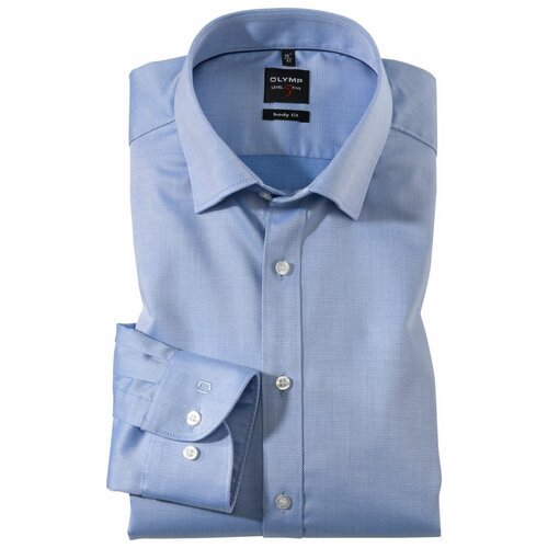 фото Рубашка мужская olymp level five body fit голубая арт. 04646415 разм.41