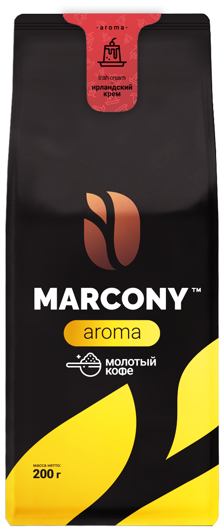 Кофе мол. MARCONY AROMA со вкусом Ирландского крема (200г) м/у - фотография № 1