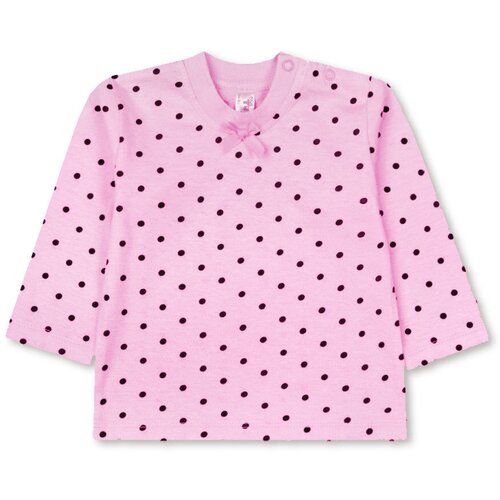 Кофточка - Розовый светлый - Горох , размер 74