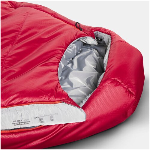 фото Спальный мешок кокон" для треккинга trek 500 -5°c комбинированный синтепон" forclaz х декатлон xl decathlon