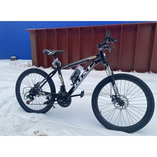 Велосипед горный 24 черно-золотой подростковыйвзрослыйженскиймужской 1699000₽