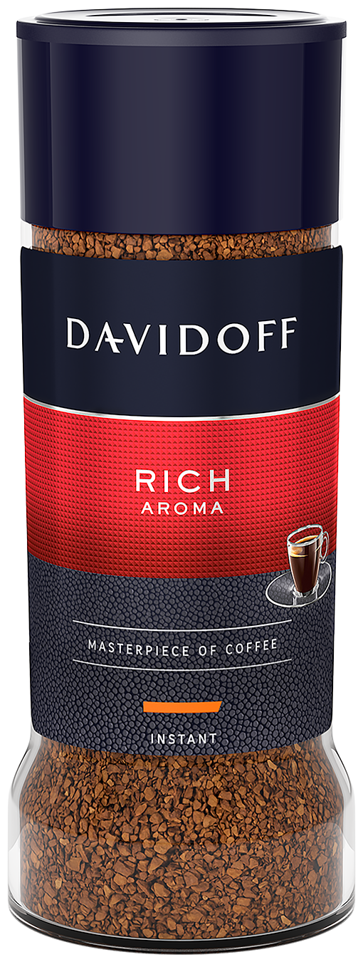 Кофе растворимый Davidoff Rich Aroma, стеклянная банка, 100 г