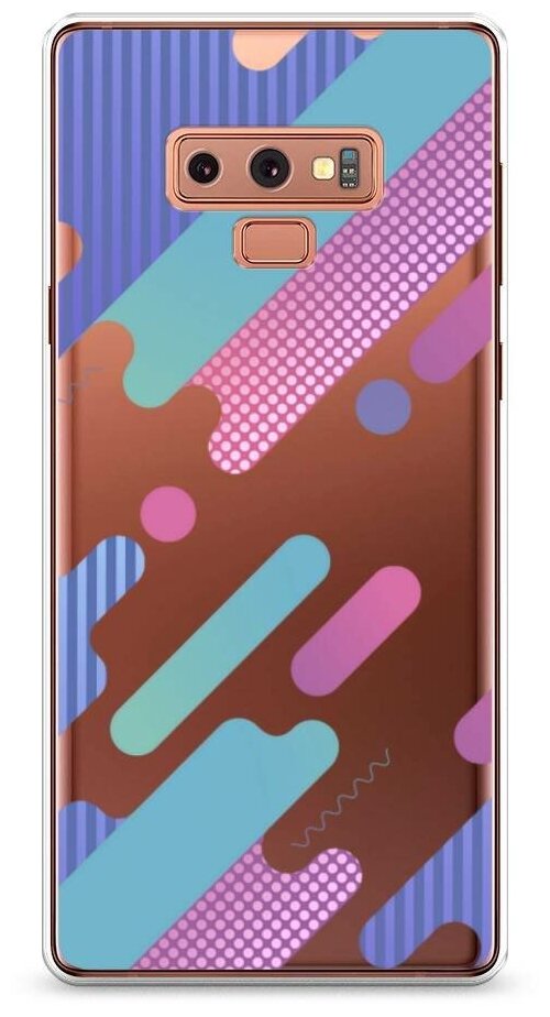 Силиконовый чехол "Округлый тетрис" на Samsung Galaxy Note 9 / Самсунг Галакси Нот 9