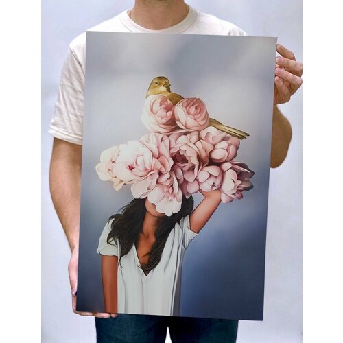 Картина интерьерная на холсте на стену 40 х 60 см для дома, квартиры, офиса, кафе, ресторана, дачи